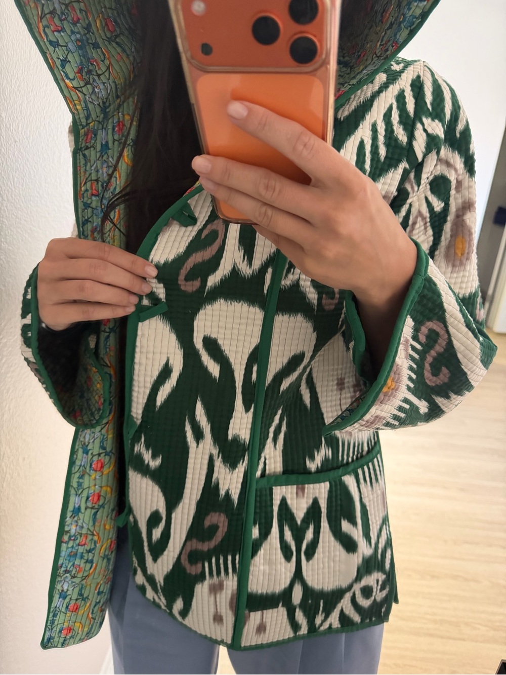 Uzbek Chapan Embroidered Robe - Picture 3 of 5